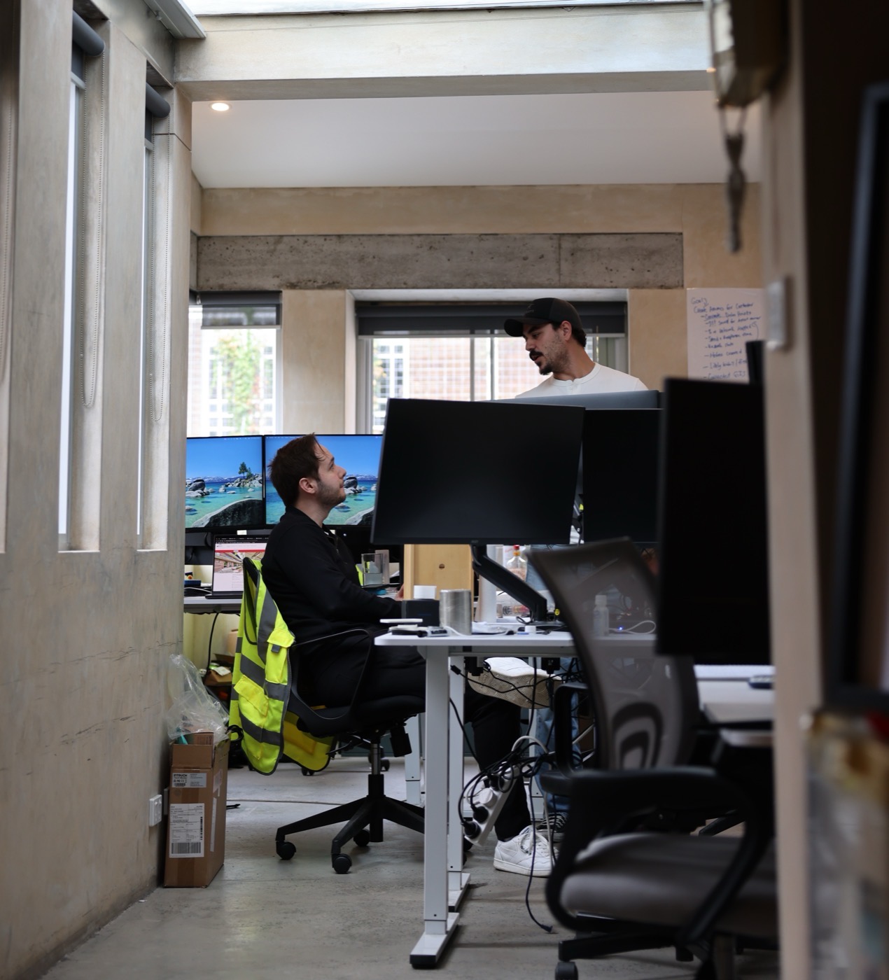 Harry and Shyeon at the Puralink office